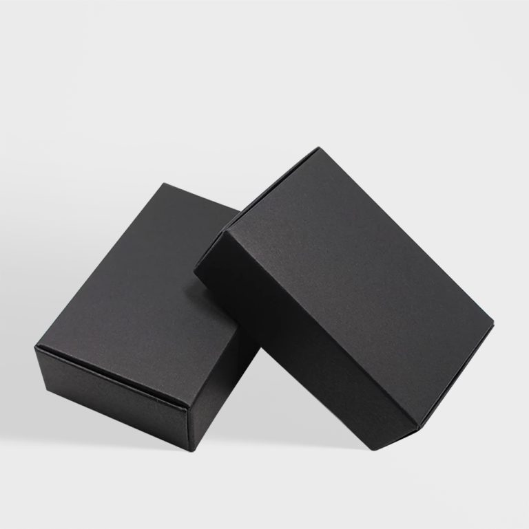 Black Kraft Card Boxes | Custom Black Boxes | TPB