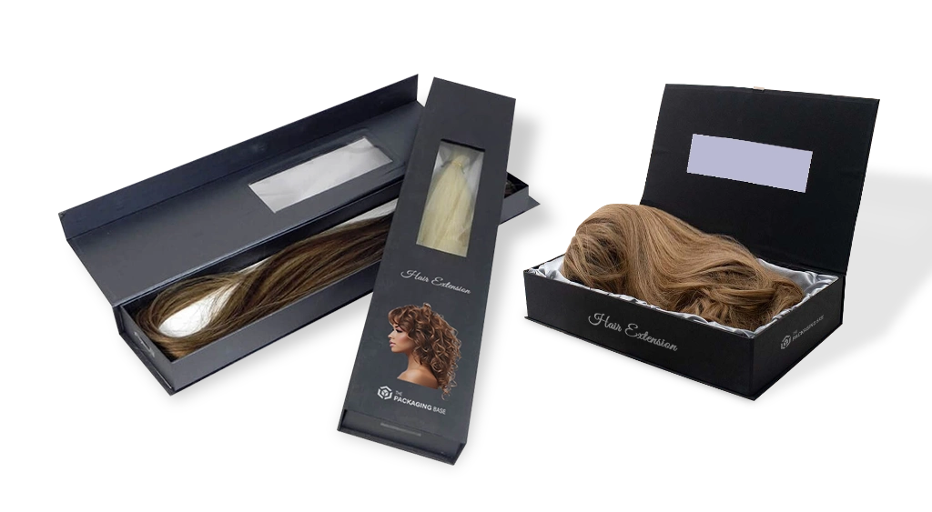 Wholesale Custom Hair Extension Packaging Boxes