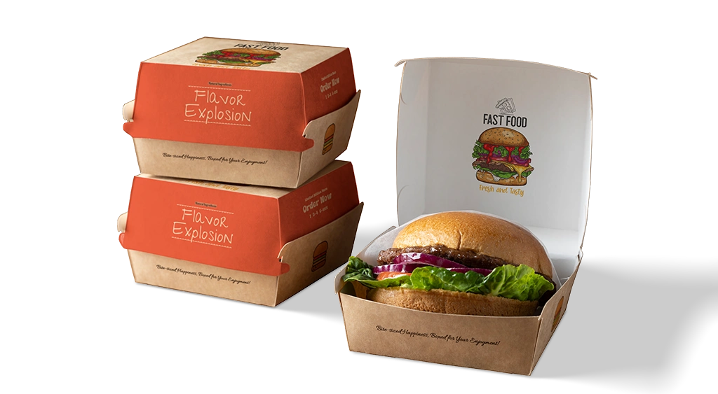 Custom burger boxes wholesale