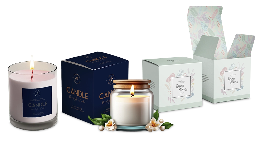 Custom candle boxes wholesale packaging