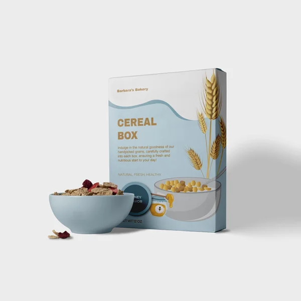 Custom cereal box packaging