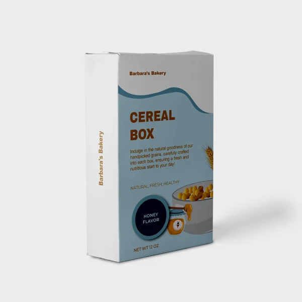 Personalized cereal box