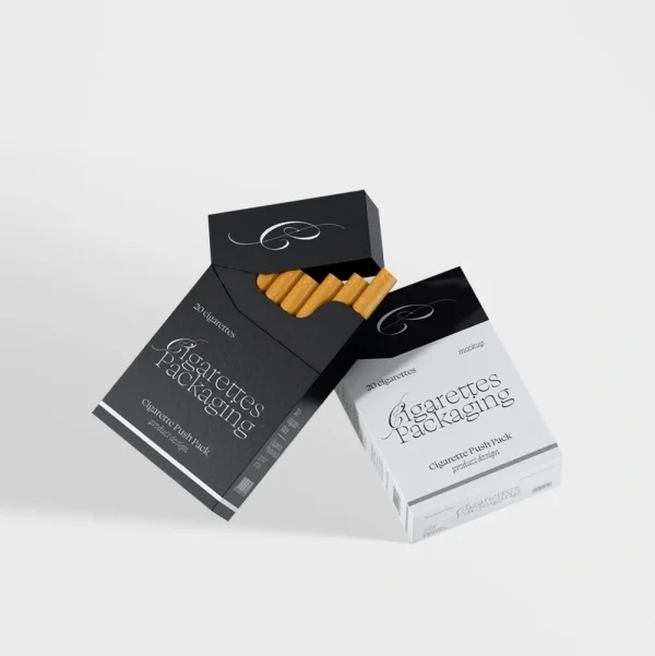 Custom printed cigarette boxes designed for branding and secure product packaging.