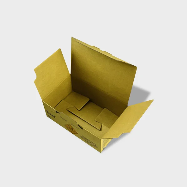 Custom 1-2-3 bottom box with logo and durable construction, ideal for branded retail and product packaging.