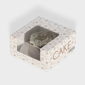 Window cake boxes for showing cakes in beautiful packaging