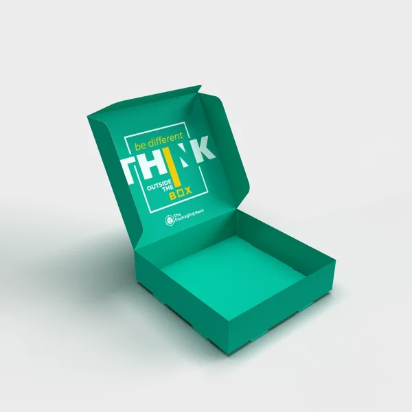 Custom printed double locked wall lid boxes with logo and secure construction, perfect for premium product packaging.