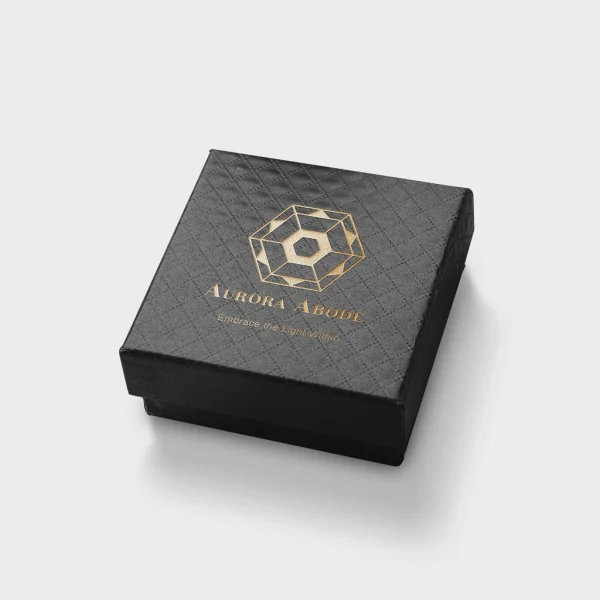 black telescopic earing packaging boxes with logo