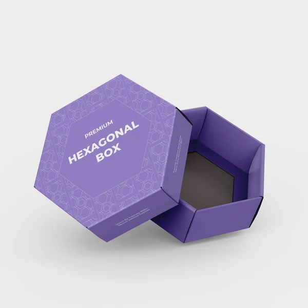 Wholesale custom hexagon boxes with durable construction and personalized designs, ideal for bulk packaging needs.