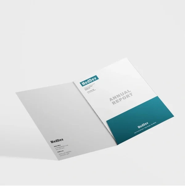 Custom presentation folders with tailored designs and durable materials, perfect for professional branding and document organization.