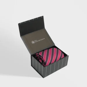 Custom rigid tie packaging boxes with logo