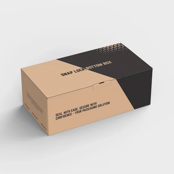 Customized 1-2-3 bottom boxes with tailored designs and secure construction, ideal for retail and product packaging.