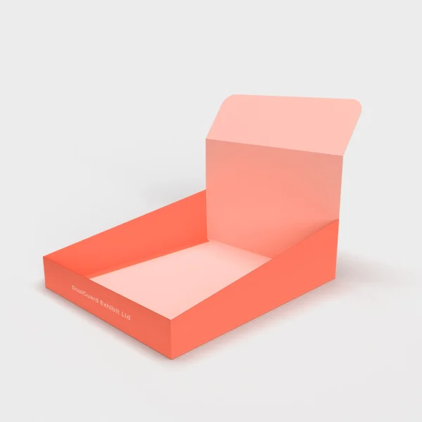 Custom double-wall display lid boxes designed for durable and attractive retail product presentation.