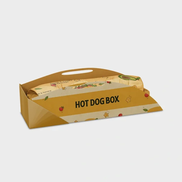 Gable Hot Dog Boxes for Convenient and Unique Food Packaging