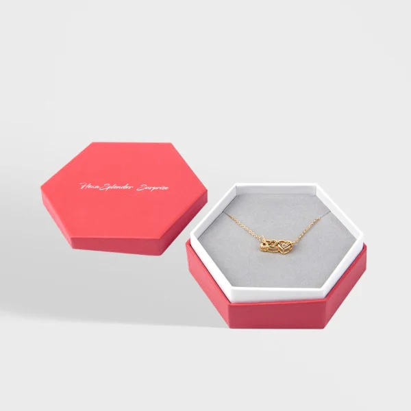 Gift hexagon packaging box with premium design and sturdy construction, ideal for elegant gift presentation.