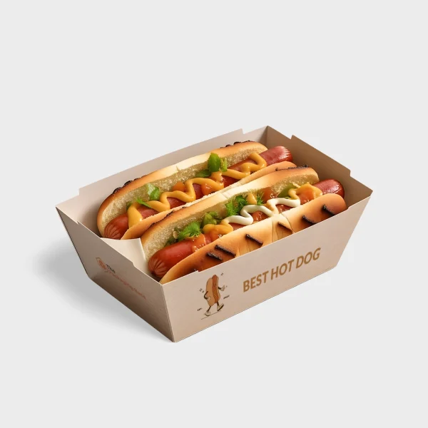 Hot Dog Packaging Boxes for Stylish and Functional Food Presentation