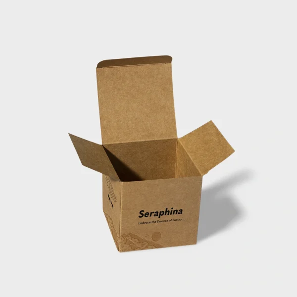 Kraft straight tuck boxes with eco-friendly materials and natural finishes, perfect for sustainable packaging.