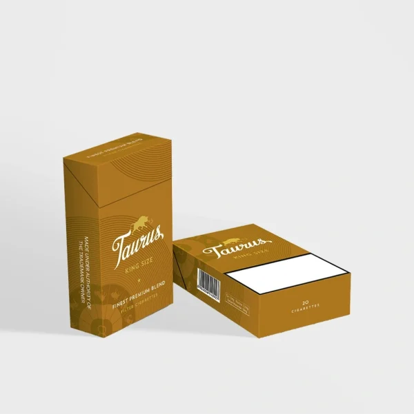 Cigarette packaging boxes available wholesale, ideal for branding and secure product storage.