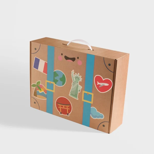 Luxury suitcase boxes with premium finishes and elegant designs, ideal for upscale gifting and product presentation.