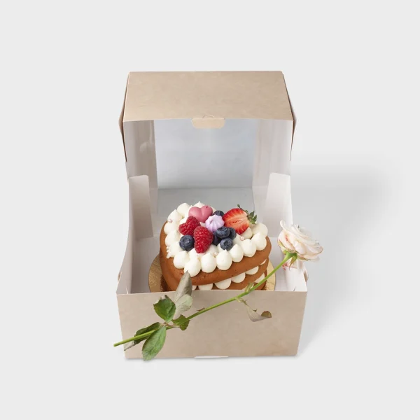 Kraft cake boxes for eco-friendly and secure packaging