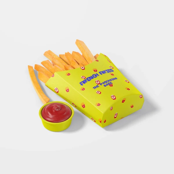 Printed French Fry Boxes for Stylish and Branded Packaging