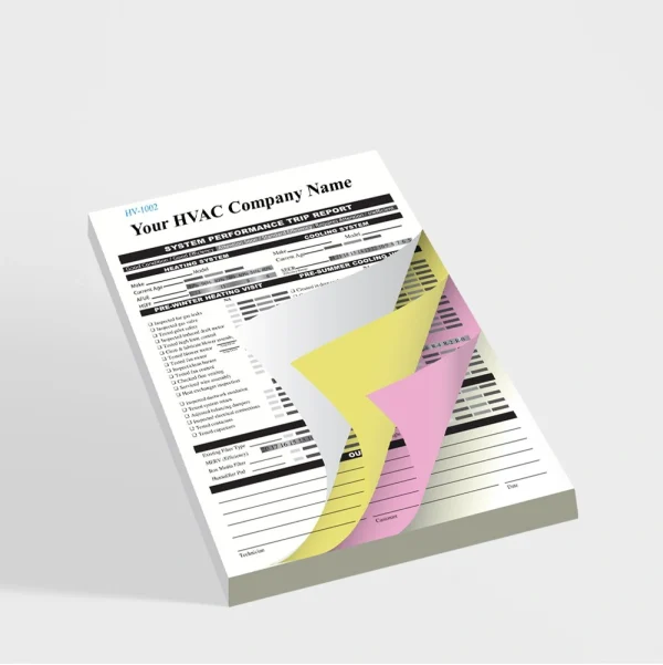 Personalized NCR forms with logo and custom designs, ideal for professional business documentation.