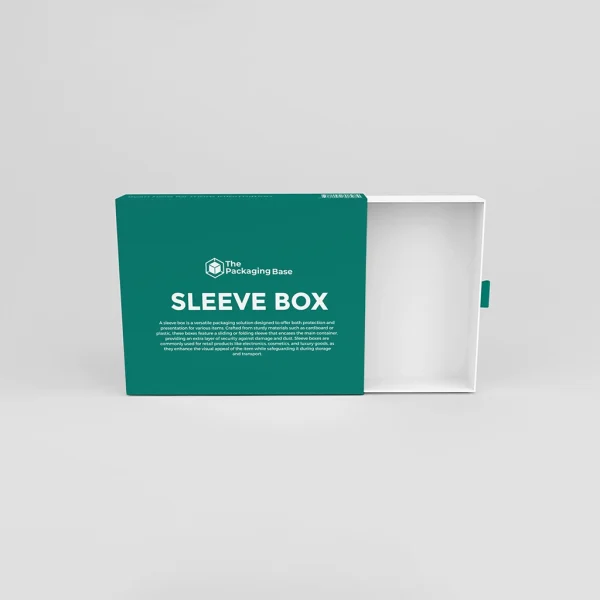 Personalized sleeve boxes with logo and premium construction, ideal for elegant product and gift packaging.