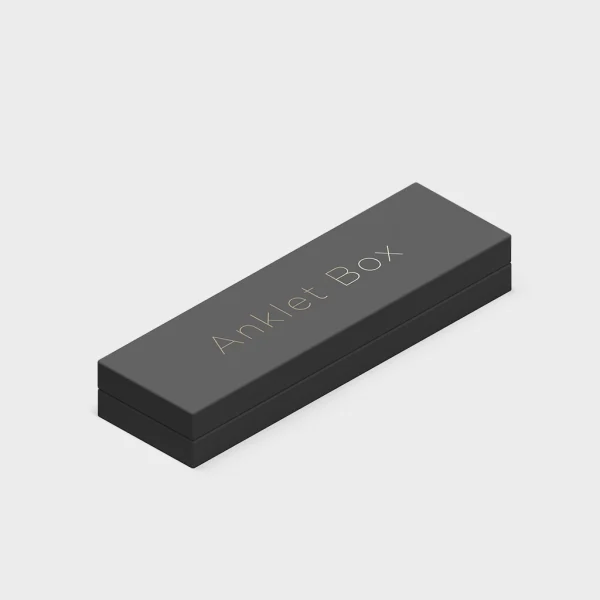 Custom Printed black anklet packaging boxes