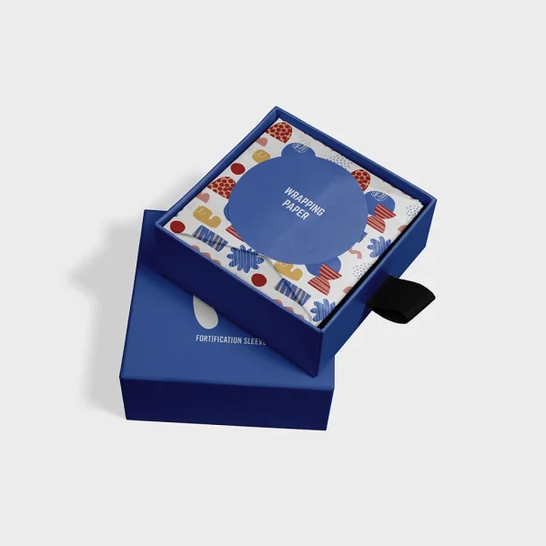Printed sleeve boxes with custom designs and durable materials, perfect for retail and gift packaging.