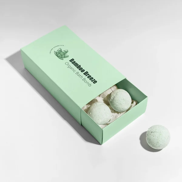 custom cardboard sleeve bath bomb packaging boxes with logo