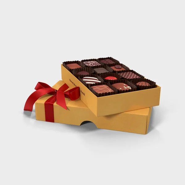 Custom Two-Piece Chocolate Boxes for Stylish Packaging