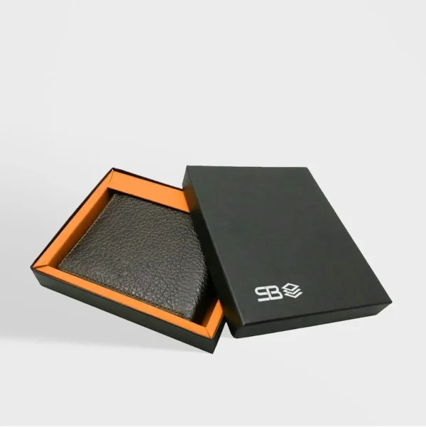 custom separate lid wallet packaging boxes with insert