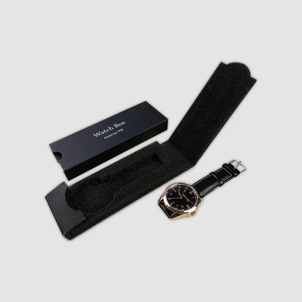 custom luxury watch packaging boxes with foam insert