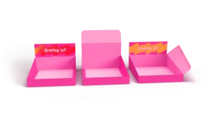 Wholesale double display lid boxes with durable construction, ideal for retail and product showcasing.