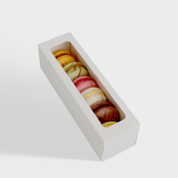 Window Style Macaron Boxes for Elegant Product Display